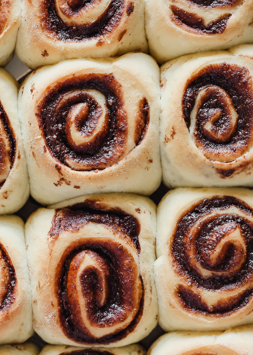 Vegan Chocolate Hazelnut Nutella Cinnamon Rolls with So Delicious Creamer Glaze Soft Easy Simple