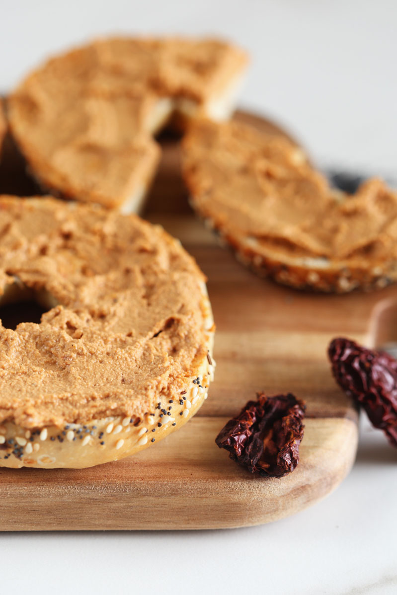 Vegan Sun-dried Tomato Cream Cheese by Pasta-based. 