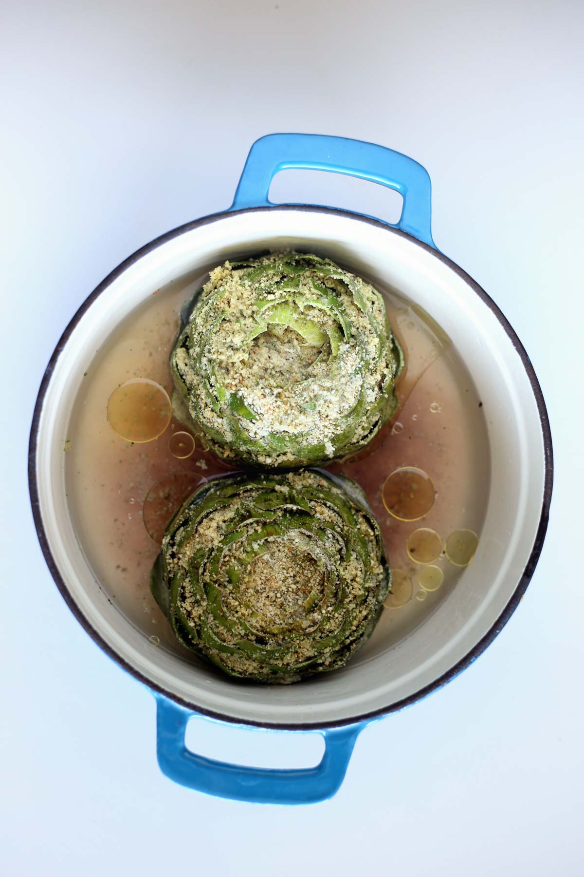 Vegan Sicilian Italian Stuffed Artichokes