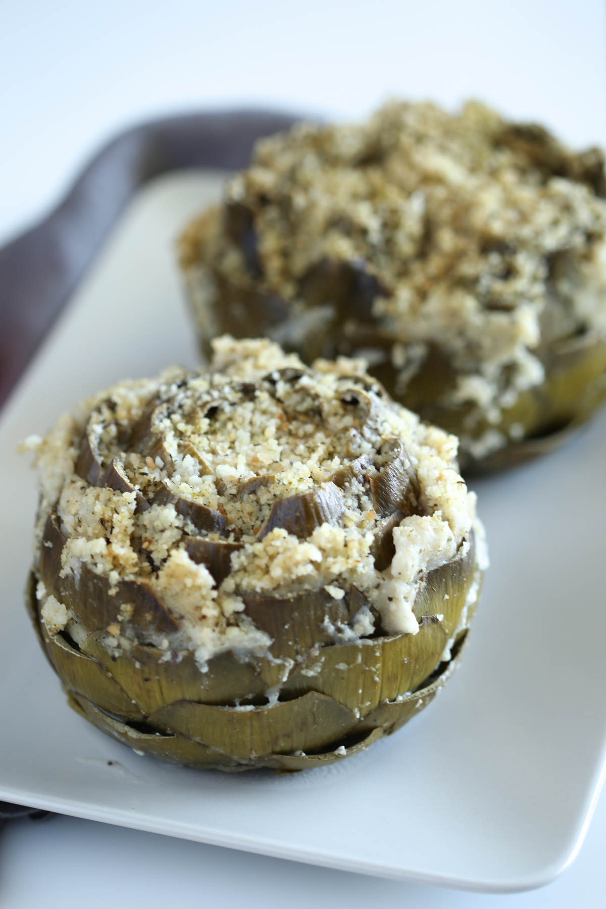 Vegan Italian Stuffed Artichokes