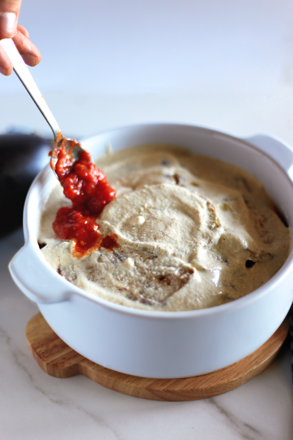 Vegan Baked Eggplant Parmesan Recipe with Fried Eggplant, Marinara Tomato Sauce, and Cashew Cream by Pastabased - Vegan Italian Cooking