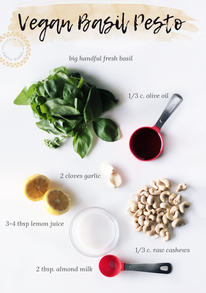 Easy Vegan Basil Pesto